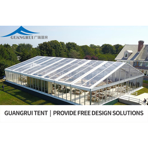 Lớn sang trọng Trắng PVC marquee lều trên bán cho đám cưới và thương mại cho thấy lớn ngoài trời trong suốt scraper Tarpaulin - Product Image 5