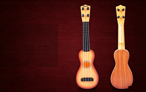 Wholesale Wood Grain <b>Guitar</b> Music Simulation <b>Toy</b> Kids Classical Mini Ukulele <b>Toy</b> Educational Musical Instrument Children's <b>Toy</b> - Product Image 4