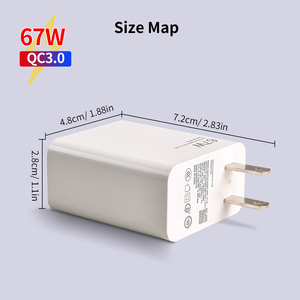 33W 67W 120W UE EE. UU. USB Cubo Cargador Hipercarga Turbo Cargador de pared rápido - Product Image 2