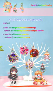 Gantungan kunci liontin dua sisi akrilik bertema Anime kustom ornamen aksesori tas - Product Image 6