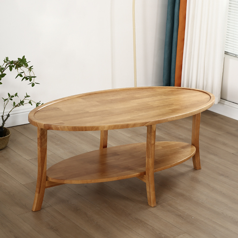 mesa de centro ovalada