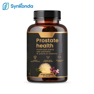 Complément alimentaire pour la santé de la prostate OEM, 90 capsules, soutient la fonction de la prostate, mélange de palmier nain et de champignons, 10 herbes, vitamines - Product Image 1