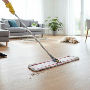 Gizmop 100 cm Dust Mop Microfibre Fabric. Self-Wringer Antibacterial Reusable Durable Sustainable 20,000+ Uses Fast Absorption - Product Image 4