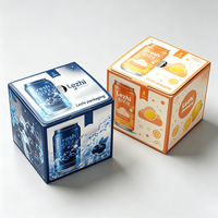 Caja de Cartón Corrugado para Bebidas al por Mayor, Laminación Mate, Paquete Personalizado para Bebidas, Jugos, Refrescos, Bebidas Energéticas