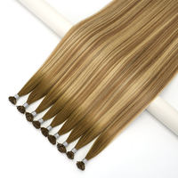 Extensions de cheveux en kératine à pointe plate Lanmuse en gros, cuticules intactes, cheveux humains russes pré-collés, fournisseurs de cheveux vierges Remy