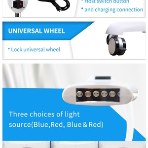เครื่องฟอกสีฟันแบบ LED 6 ดวง พร้อมแสงสีฟ้าและสีแดง ช่วยเร่งการฟอกสีฟัน  รวมยาสีฟันและอุปกรณ์เสริมในกล่อง - Product Image 5