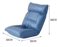 Fauteuil convertible rond imperméable au design moderne, petit canapé tatami, lit paresseux avec coussin de dossier pliable en mousse à mémoire de forme