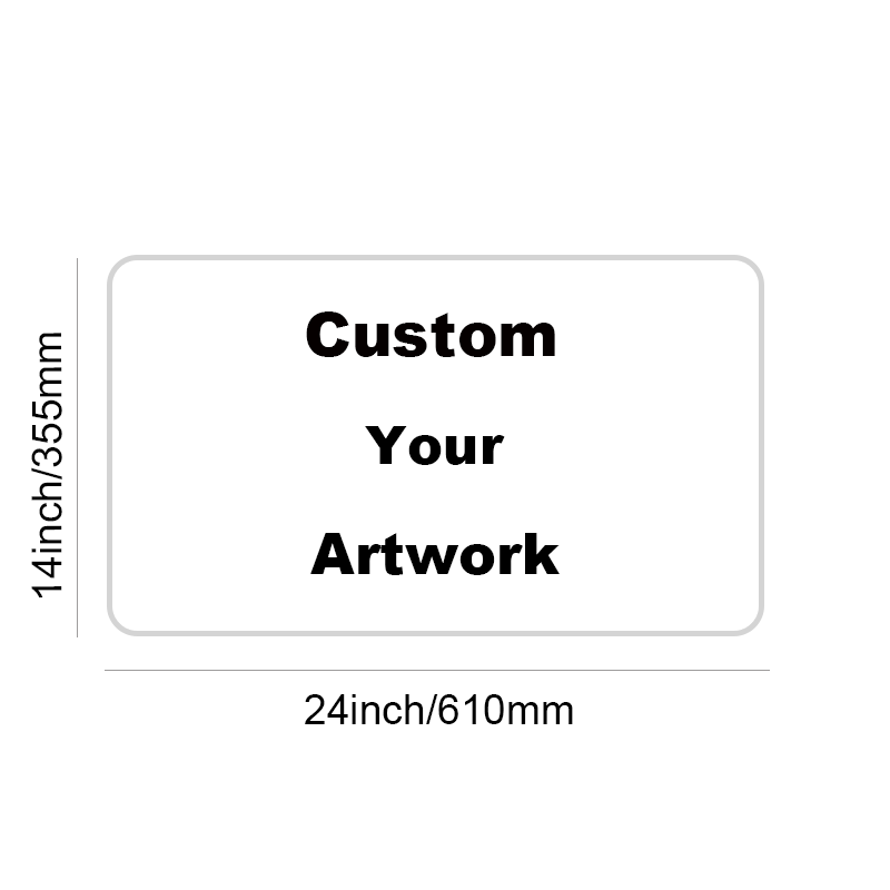 24x14 pouces/610x355mm