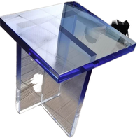Mesa de escritorio de bloque acrílico moderna, muebles multiusos para sala de estar para uso doméstico, muebles acrílicos modernos