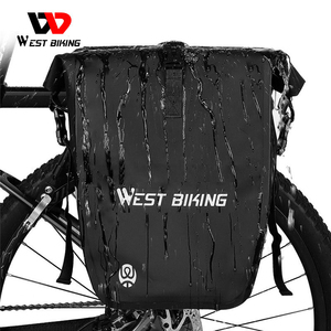 Sacoche de vélo WEST BIKING 25L grande capacité, étanche, pour porte-bagages arrière double, sacoche de selle de voyage, sacoche de transport pour vélo - Product Image 6