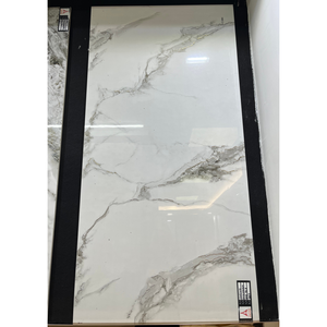 Carrelage en pierre de luxe moderne 600x1200 classique blanc doré glaçure pour KTV hôtel chez l'habitant magasin de vêtements espaces de travail - Product Image 1