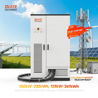 Système de stockage d'énergie par batterie BESS à refroidissement liquide tout-en-un 100 kW 232 kWh 125 kW 261 kWh pour station de base de communication