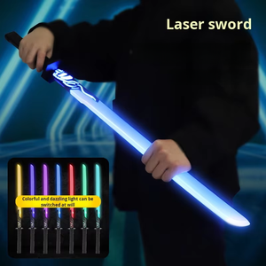 Spada Laser Luminosa a Stella con Luci Multicolore, Effetti Sonori e Lama Spray, Giocattolo Regalo per Ragazzi - Vendita all'Ingrosso - Product Image 2