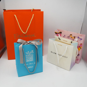Sacs à main en papier cadeau de luxe, emballage sac de rangement pour arbre de noël à rayures bonbons biscuits - Product Image 2