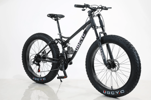 Bicicletta da Neve Mountain Bike all'Ingrosso Bi-ammortizzata a 21 Velocità da 26 Pollici con Pneumatici Grandi Fat - Product Image 4