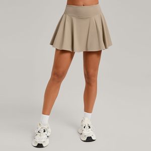 Jupe de yoga et de tennis plissée pour femmes avec poches latérales Spandex/Nylon Anti-UV Respirant Séchage rapide Vêtements de sport - Product Image 4