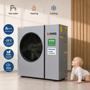 ปั๊มความร้อนอากาศสู่น้ำ 12kW R290 EVI ระดับ A+++ สำหรับทำความร้อน ทำความเย็น และน้ำร้อนใช้งานในบ้าน พร้อมระบบควบคุมผ่าน WiFi ได้รับมาตรฐาน CE รองรับ OEM - Product Image 2