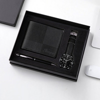 Coffret cadeau souvenirs transfrontaliers, montre à quartz pour homme, cadeau pour la fête des pères