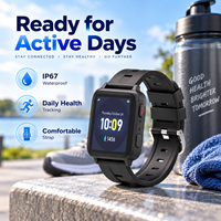 Montre connectée fiable 4G L26 IP67 étanche avec positionnement multi-mode, SOS, suivi de santé pour personnes âgées, alarme pour personnes seules