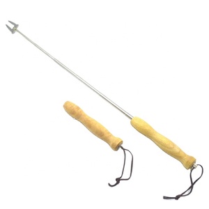 Telescopico In Acciaio Inox Marshmallow Torrefazione Bastoni Set <span class=keywords><strong>BBQ</strong></span> Spiedini Barbecue Forcella con Manico In Legno Max 72 CENTIMETRI - Product Image 1