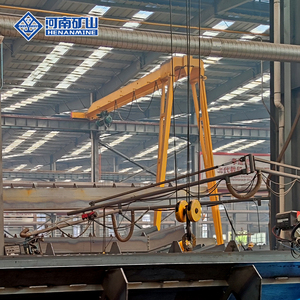 Hochwertiges BMH-Modell Elektrische mobile Schiene Einzelträger-Halb portalkran 5 Tonnen 10 Tonnen 16 Tonnen Kran Preis - Product Image 4