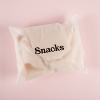 Sacs à fermeture éclair réutilisables, givrés, étanches à l'humidité, avec impression de logo personnalisée pour les cosmétiques, les sous-vêtements, les bikinis, les chaussettes et les chaussures