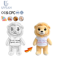 Uyeah Faible MOQ OEM/ODM Porte-clés Ours en Peluche Personnalisé, Jouet en Peluche Doux en Coton Rembourré, Design sur Mesure