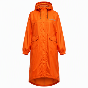 Giacca Antipioggia Riflettente con Logo, Impermeabile a Lunghezza Intera con Cappuccio per Ciclismo, Camminata, Escursionismo, Concerti, Lavoro all'Aperto - Product Image 2