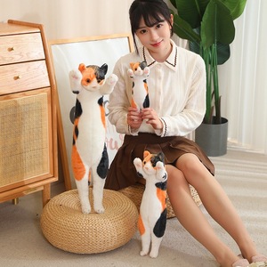 Calico Tabby Chat En Peluche Jouet Siamois Birman British Shorthair Chat Kitty Coussin Shorthair <span class=keywords><strong>Persan</strong></span> Chaton En Peluche Animal Poupée - Product Image 2