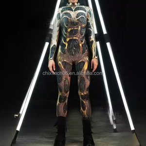 Combinaison de cosplay imprimée numériquement en 3D pour Halloween 2026 - Tenue moulante à manches longues pour <span class=keywords><strong>femme</strong></span> - Product Image 6