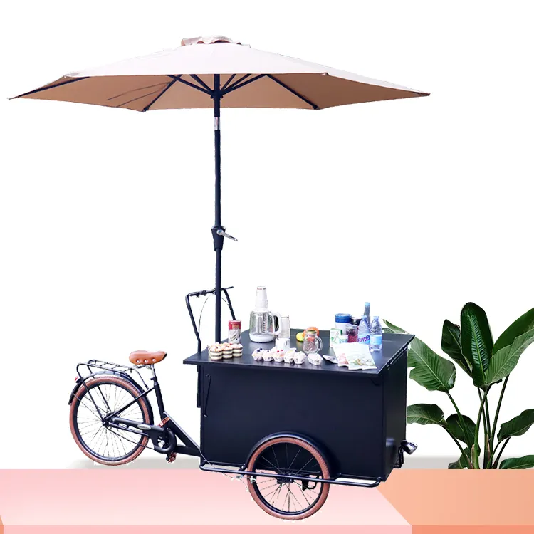 Ice cream mall store kiosk color refrigerator cart/gelato tricycle/foodtruck vending food cart electric ice cream bike for sale
