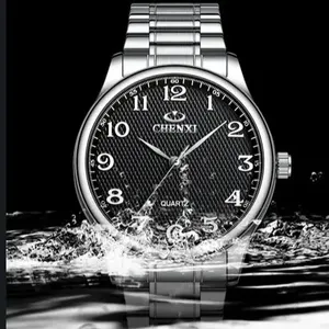 <span class=keywords><strong>Montre</strong></span> de couple CHENXI 010, sportive, étanche, lumineuse, à quartz, pour homme, en acier inoxydable, grand cadran, <span class=keywords><strong>bracelet</strong></span> pour <span class=keywords><strong>femme</strong></span> - Product Image 4