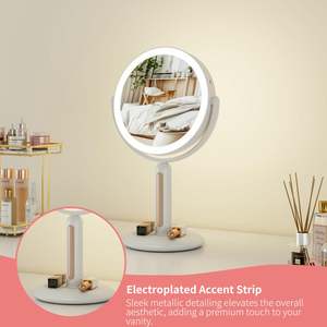 Bảng vẻ đẹp các nhà sản xuất 360 độ xoay vòng <span class=keywords><strong>Vanity</strong></span> gương với đèn trang điểm LED chiếu sáng mỹ phẩm gương - Product Image 5