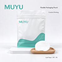 Pochette personnalisée Muyu imprimée avec fermeture éclair, en papier kraft, PET, PE laminé, durable, jetable, pour sous-vêtements, refermable, résistante à l'humidité