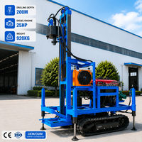 Machine compacte et portable sur chenilles pour le forage de puits d’eau, profondeur de 100 à 200 m, vente directe d’usine, gara