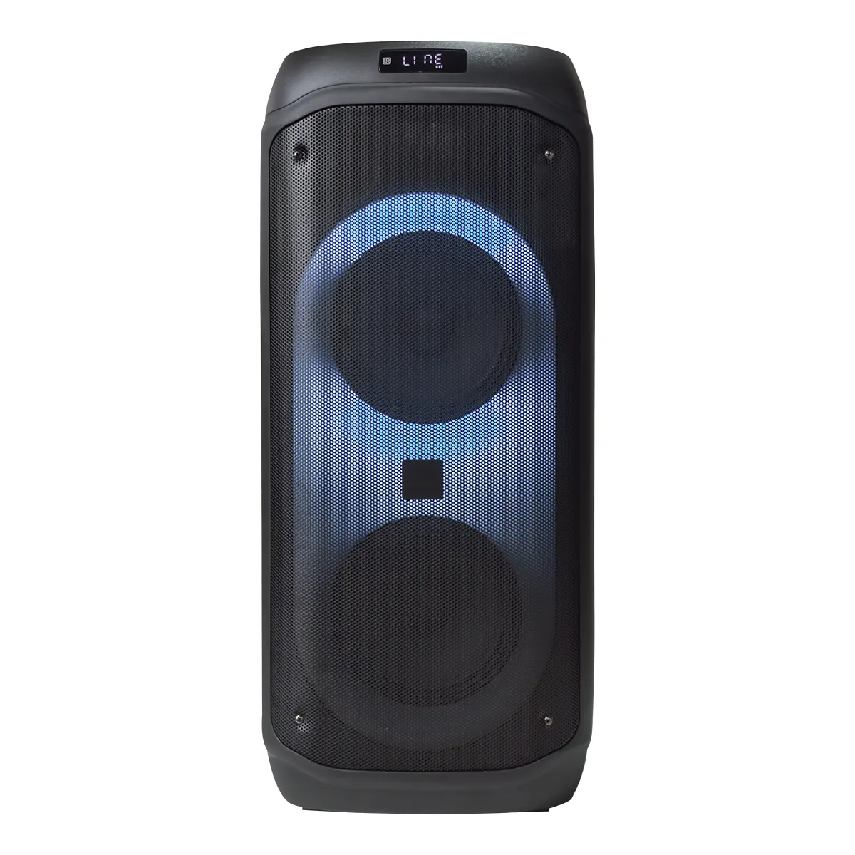 J B L style double 8inch wireless party speakers Portable led speakers with LED DJ style speaker