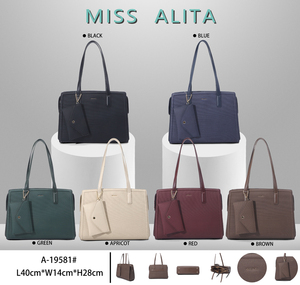 Grand sac à main pour femmes en cuir PU, sac de shopping quotidien, fournisseur en gros MISSALITA - Product Image 2