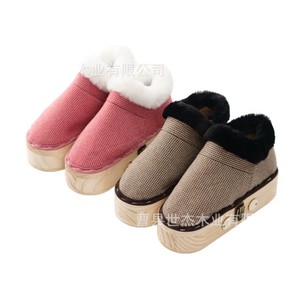 Home Use Health Care Solid Wood Moxibustion <b>Shoes</b> With Plush Lining Massage <b>Function</b> Unisex Foot Warming Boots 27.5*9.5cm - Product Image 2