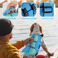 Gilet de sauvetage pour chiens, design requin, pour la natation en extérieur, grandes races, polyester, toutes saisons