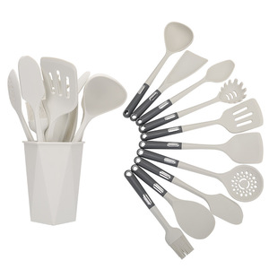 Spatule de cuisine moderne et simple, louche, pince, ustensiles de cuisine en silicone antiadhésif de qualité alimentaire - Product Image 1