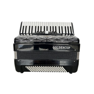 Seasound OEM 41-Key <span class=keywords><strong>120</strong></span>-<span class=keywords><strong>Bass</strong></span> nút màu <span class=keywords><strong>accordion</strong></span> 7 + 2 đăng ký màu đen Celluloid Gỗ đàn piano bàn phím cụ âm nguyên - Product Image 1