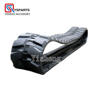 Orugas de Goma de Alta Calidad 180x72x40 230x96x35 250x96x41 300x53x80 para Miniexcavadora U10 U15 U17-3 U20 U25-3, Piezas del Tren de Rodaje