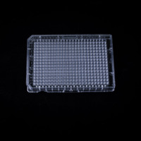 Oferta Especial AMA: Placas de Cultivo Celular Desechables de Plástico Estéril con Tratamiento TC, 384 Pocillos, Fondo Plano Transparente, Transparentes/Blancas/Negras