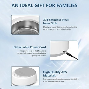 Máquina de Limpieza Ultrasónica de 49Khz, Gran Capacidad de 350ML, Limpiador Profesional para Gafas, Joyas y Artículos del Hogar - Product Image 4