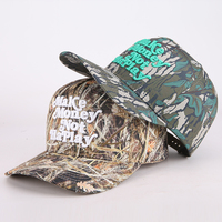 Gorra Snapback Personalizada de Camuflaje Real Tree, Cachuchas Clásicas de Caza, Gorras de Béisbol de Fábrica con Impresión de Camuflaje Estilo Camionero