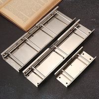 Pince de reliure métallique à 2 anneaux pour classeur à feuilles mobiles, accessoire de dossier, pince perforée simple ouverte épaissie pour dossier d'archives, longueur 140 mm, 30 mm