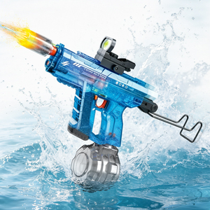 Nouveau pistolet à eau Uzi, jeux de plein air, 800 ml, rechargeable, puissant, automatique, électrique, pistolet à eau lumineux à LED pour enfants et adultes - Product Image 1