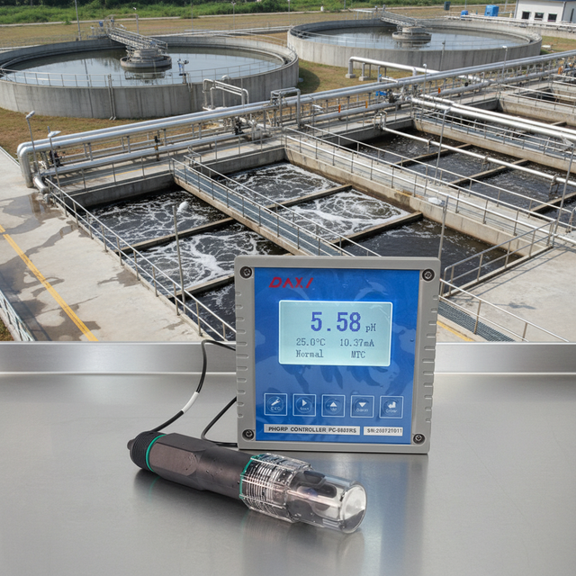 High Precision Online Ph Meter Industrial Water Quality Analyzer Ph Sensor Controller for Wastewater Treatment Monitoring