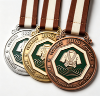 Médailles personnalisées d'arts martiaux Karaté Taekwondo Judo – Trophée en alliage de zinc moulé sous pression 3D, faible MOQ, vente en gros, récompense sportive de compétition
