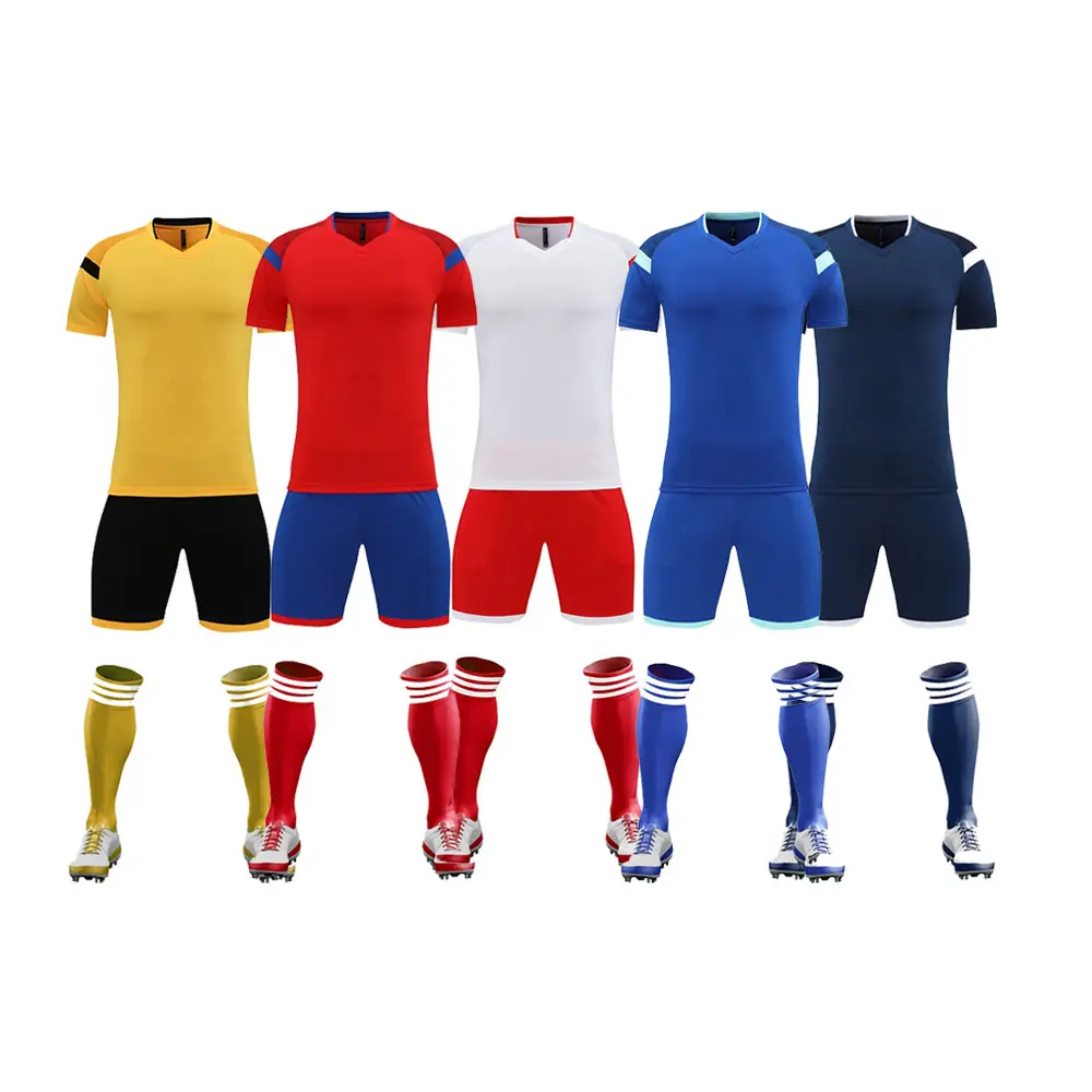 Jersey Sepak Bola Daur Ulang Kustom Terbaru Modern Tim Kustom Jersey Sepak Bola Set Pakaian Olahraga Tim Klub Sepak Bola
